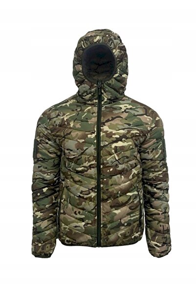 NO BRAND Geacă matlasată reversibilă Texar - Verde măsliniu / Camuflaj XL