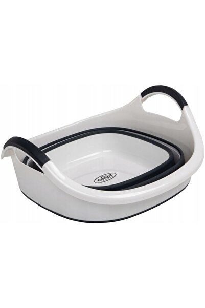 NO BRAND Bol pliabil din silicon cu mânere CAMP4 42,5x39,5x38,5cm 22L
