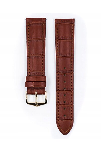NO BRAND Curea de ceas HIRSCH DUKE din piele maro 18 mm 010280