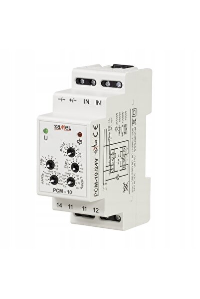 NO BRAND Releu de temporizare 24V AC/DC PCM-10/24V exta ZAMEL
