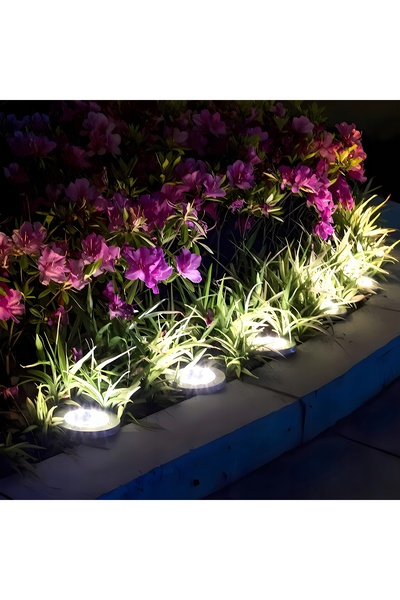 NO BRAND 12x Lampă de grădină solară LED, proiector de sol pentru exterior, c...