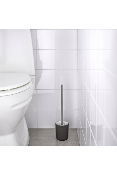 NO BRAND Perie de toaletă IKEA EKOLN gri închis