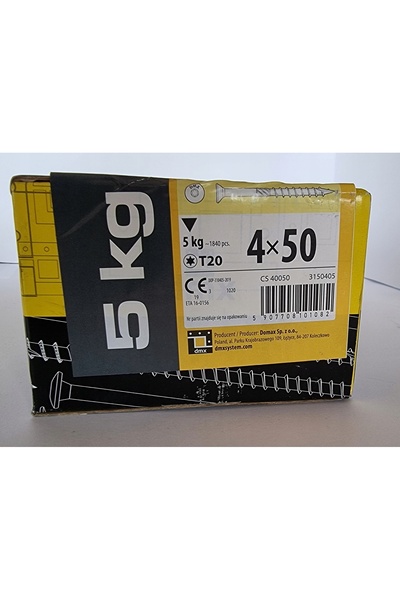 Domax Șurubelnițe CIESIELSKIE pentru lemn 4x50 conice 5kg pentru biți Torx T2...