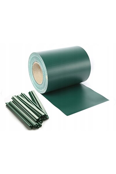 Bradas Bandă de gard viu verde 19 cm x 35 m + cleme