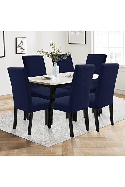 NO BRAND Husă moale pentru scaun de dining, set de patru