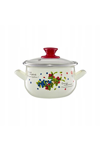 NO BRAND Oală emailată pentru pizza Berry Email OLKUSZ 16 CM 2,2 L