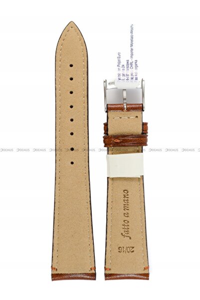 NO BRAND Curea de ceas elegantă italiană din piele maro Morellato 20 mm X6122