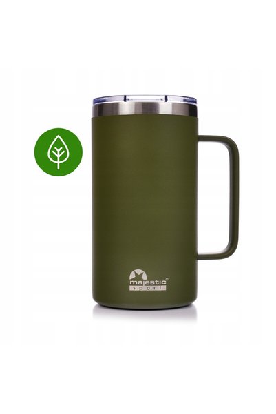 NO BRAND Cană termică cu mâner Majestic Sport Gump 650 ml - Verde