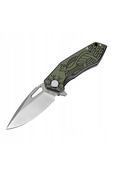 M-TAC Cuțit pliabil scandinav Tip 12, D2 G10 stonewash, Ucraina