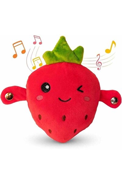 Generic Interactive Sensory Music Doll Plush Strawberry Toy with Touch-Activa...