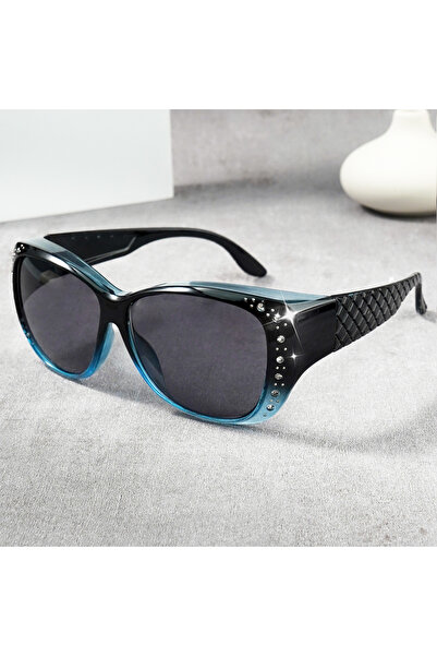 Choice TY1227-blue grey Rhinestone Fit Over Glasses Sunglasses Fashion Sun Gl...
