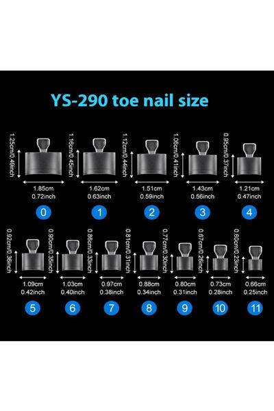 Choice onesize 120 Pcs/box Fake Toe Nail Tips Frosted Half Cover Toenail For ...