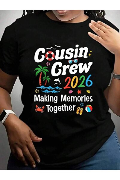 NOURAM تي شيرت Cousin Crew 2026 لصنع الذكريات في الصيف، رحلة عائلية على متن ا...