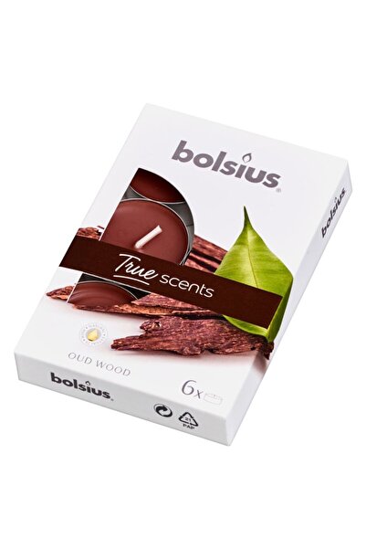 Bolsius Set 3 x 6 Lumanari Pastila 4h - Lemn de Oud