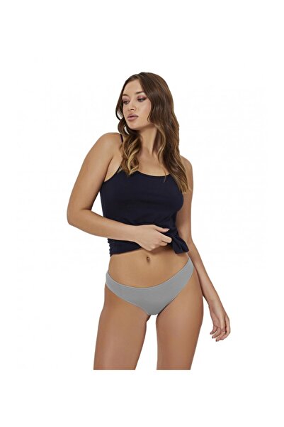 VELVET TOUCH Γυναικεία Βαμβακερά Σλιπ Γκρι 11X-39GK, Χρώμα Γκρι, Μέγεθος L