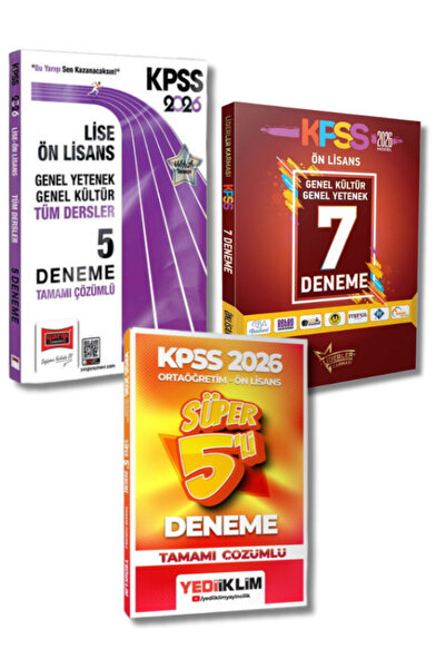 Yargı Yayınları Yediiklim ve Yargı Yayınlar'ından KPSS Lise Ön Lisans 17'li D...