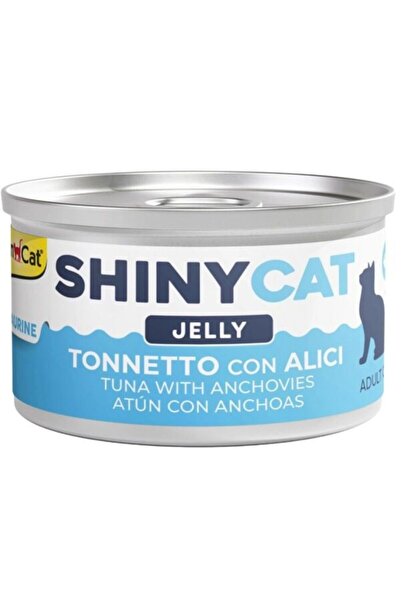 Gimcat Shinycat Jöle İçinde Ançuezli ve Ton Balıklı Kedi Konservesi 70g