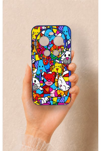 Vip Case حافظة سيليكون مزخرفة بنمط بريتو جاردن متوافقة مع هاتف Mi 17 Ultra
