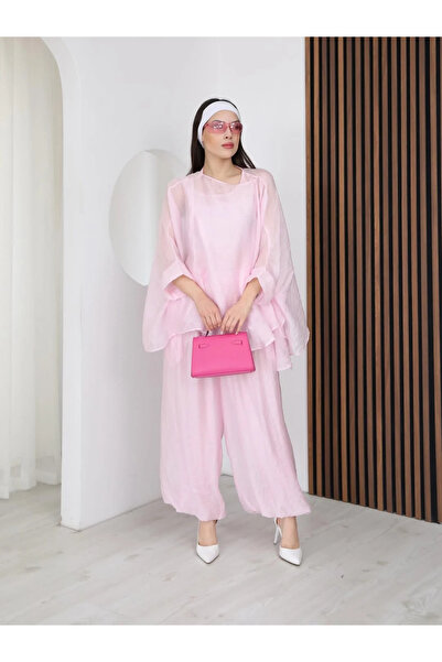 Oversize Tül Gömlek