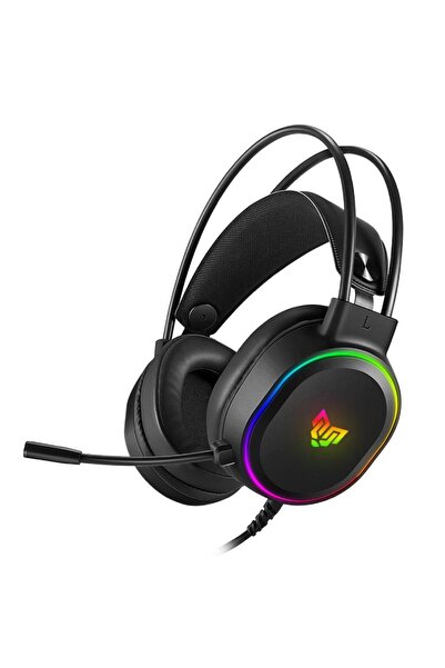 Blueforce Hopper RGB 7.1 USB Mikrofonlu Oyuncu Kulaklığı Siyah + Mcdodo Type-C Hızlı Şarj Kablosu HEDİYELİ