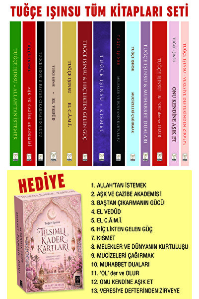 Feniks Yayınları TUĞÇE IŞINSU TÜM KİTAPLARI SETİ (Tılsımlı Kader Kartları Hed...