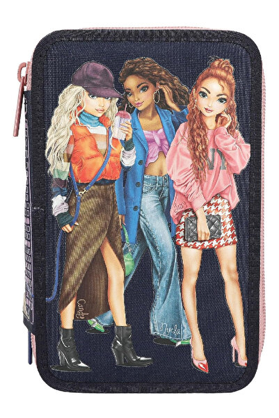 Generic Brand TOPModel Τριπλή Κασετίνα CITY GIRLS