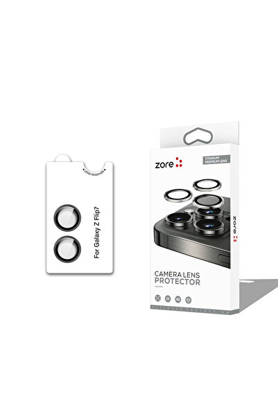zore Galaxy Z Flip 7 Camera Lens Protector Sapphire Non-Distorting Image Qual...
