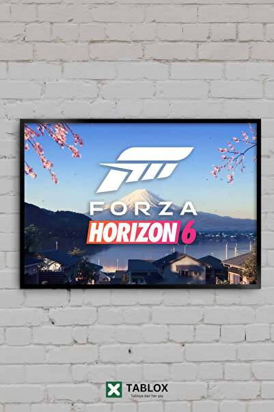 TABLOX Διακοσμητικός πίνακας MDF Forza Horizon 6 Japan Fuji Racing Game με εμ...