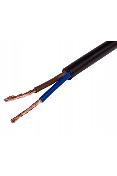 Lamex Cablu OMY 2x1,5 300/300V negru, bobină rotundă 100m, negru