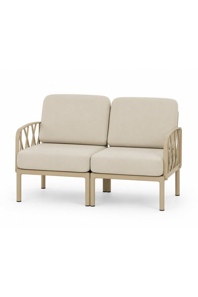 Novussi Garda Sofa 2'li Koltuk Bej Minderli