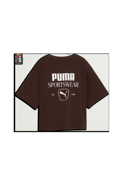Puma CLASS Relaxed Tee Kahverengi Kadın T-Shirt