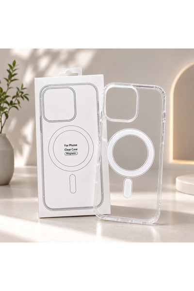 EskilikShop Premium SADECE İPHONE 13 UYUMLU Megsafeli Şeffaf Yumuşak Slikon T...