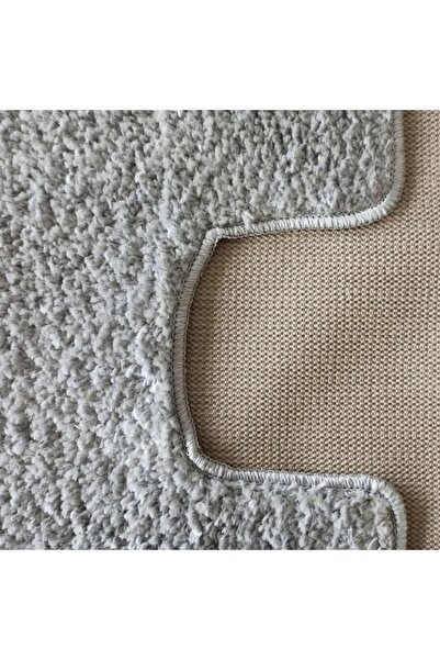 NO BRAND Covorașe de baie cu decupaj pentru toaletă, gri, set 50cmx80cm și 40...