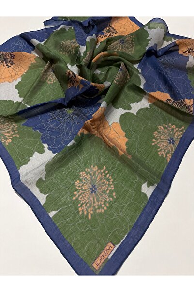 ipekevi Summer Season Tensoft Scarf Hydrangea Basket