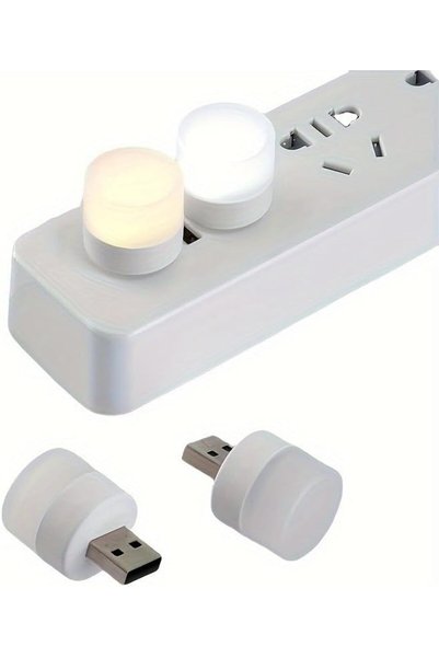 Generic 10 Pieces USB LED Car Interior Atmosphere Lights, Portable Mini LED Night Light, USB Interface Ambient Lighting Kit, Universal Car Interior Accessories