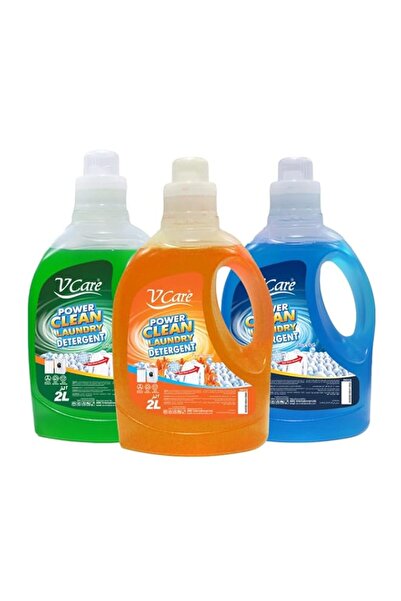 Generic Brand V Care Laundry Detergent Liquid | 2 Litre - Pack of 3 - Assorte...