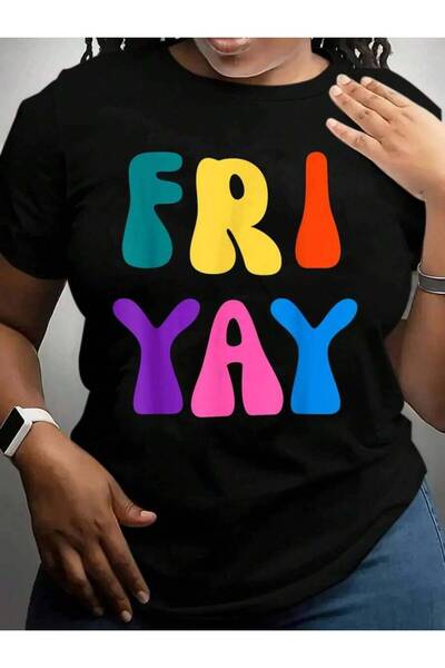 26LIK Fri-Yay Happy Friyay Tgif Funny Teacher Costume Back To School Black Gr...