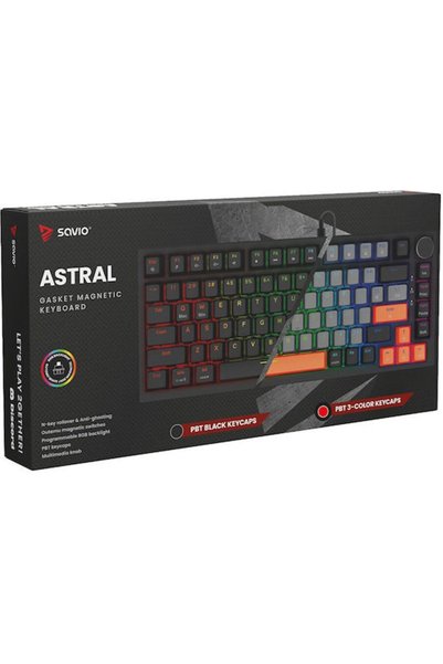 Savio Αστρικό πληκτρολόγιο gaming με φωτισμό RGB (Αγγλικό US)