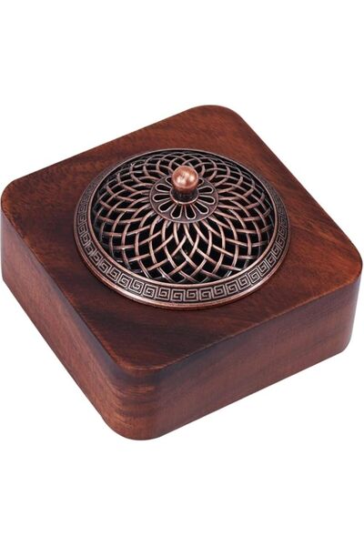 Generic Brand Walnut Wood Incense Burner, Handmade Wooden Incense Box and Aro...