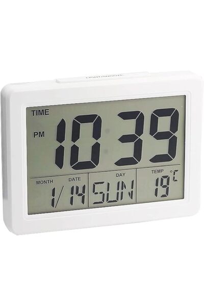 Generic Brand Digital Alarm Clock Calendar, Digital Temperature Display Digit...
