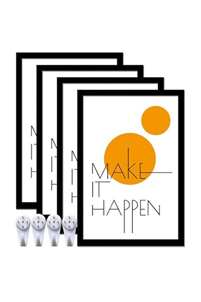 Generic Brand 8x12 Picture Frame Set of 4, Black 8 x 12 Frame High Transparen...