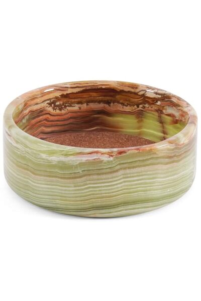 Generic Green Onyx Marble Wine Coasters 5.5 Inch Handmade Natural Stone Bottl...