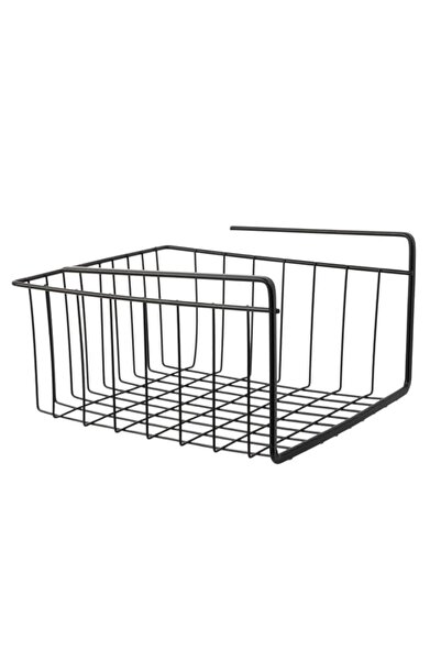 Generic JE CHERCHE UNE IDÉE RG6246 Metal Hanging Basket Wired Black House Baz...