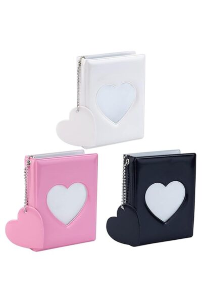 Generic Brand 3 Pcs 3 Inch Mini Photo Album Kpop Photocard Holder Book, 3 Col...