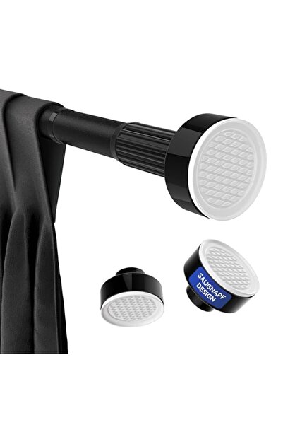 Generic Vista 70-120cm Telescopic Black Shower Curtain Rod Diameter 32 mm Adj...