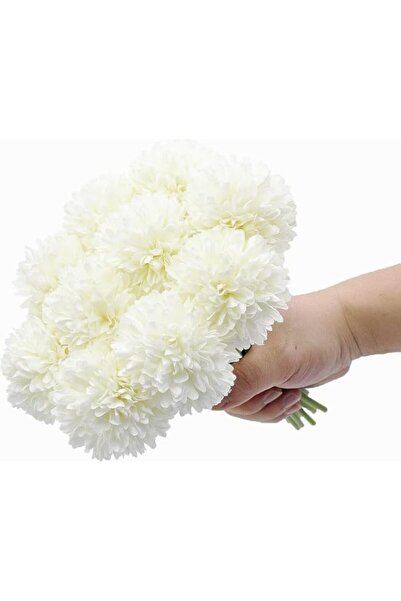 Generic 12PCS Artificial Flowers Fake Flowers White Plastic Hydrangea Bouquet...