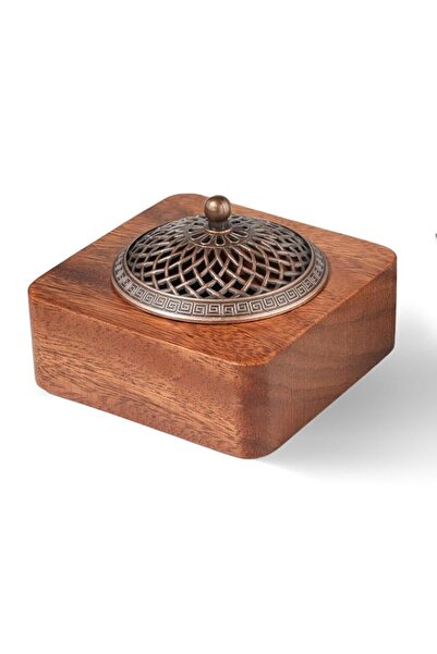 Generic Brand 3-in-1 Acacia Wood Incense Burner, Cones Coils Sticks Holder, N...