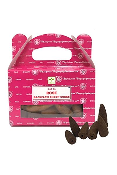 Generic Brand Satya Rose Backflow Dhoop Cones, 24 Cones Pack, Aromatherapy In...