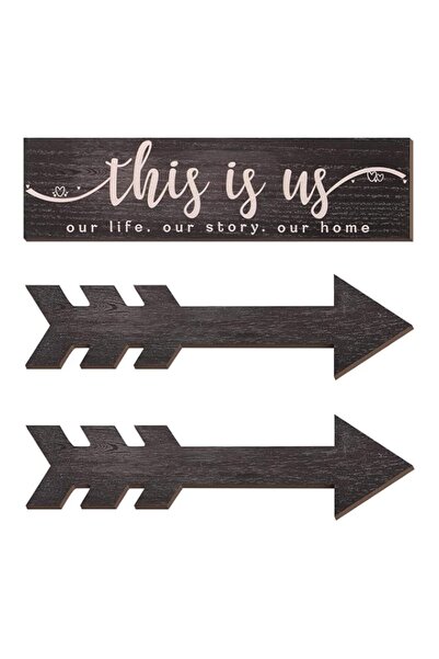 Generic Brand BPA 3 Pieces This is Us Wall Signs Rustic This is Us Our Life O...