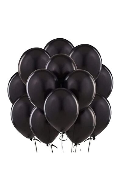 Generic Black Balloons Round - Standard (12 inchx40Pcs)